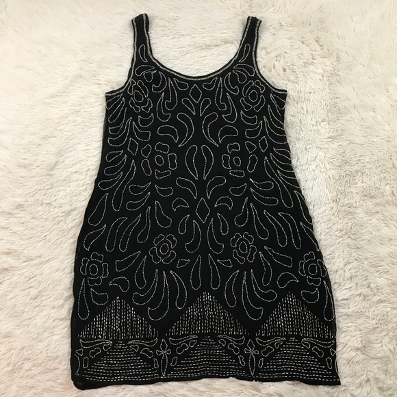 ASOS Dresses & Skirts - ASOS Black Beaded Sleeveless Cocktail Dress